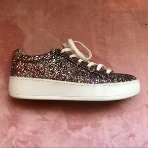Glitter Steve Madden platform sneakers